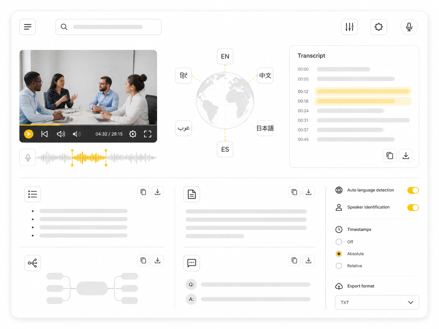 Turn Transcripts Into Useful Output