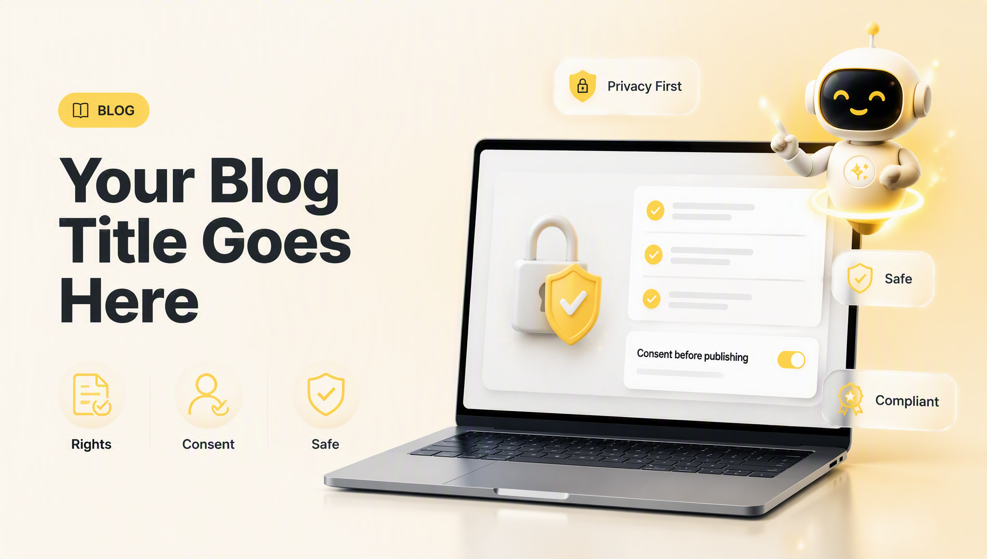 Copyright, privacy, and checks before publishing