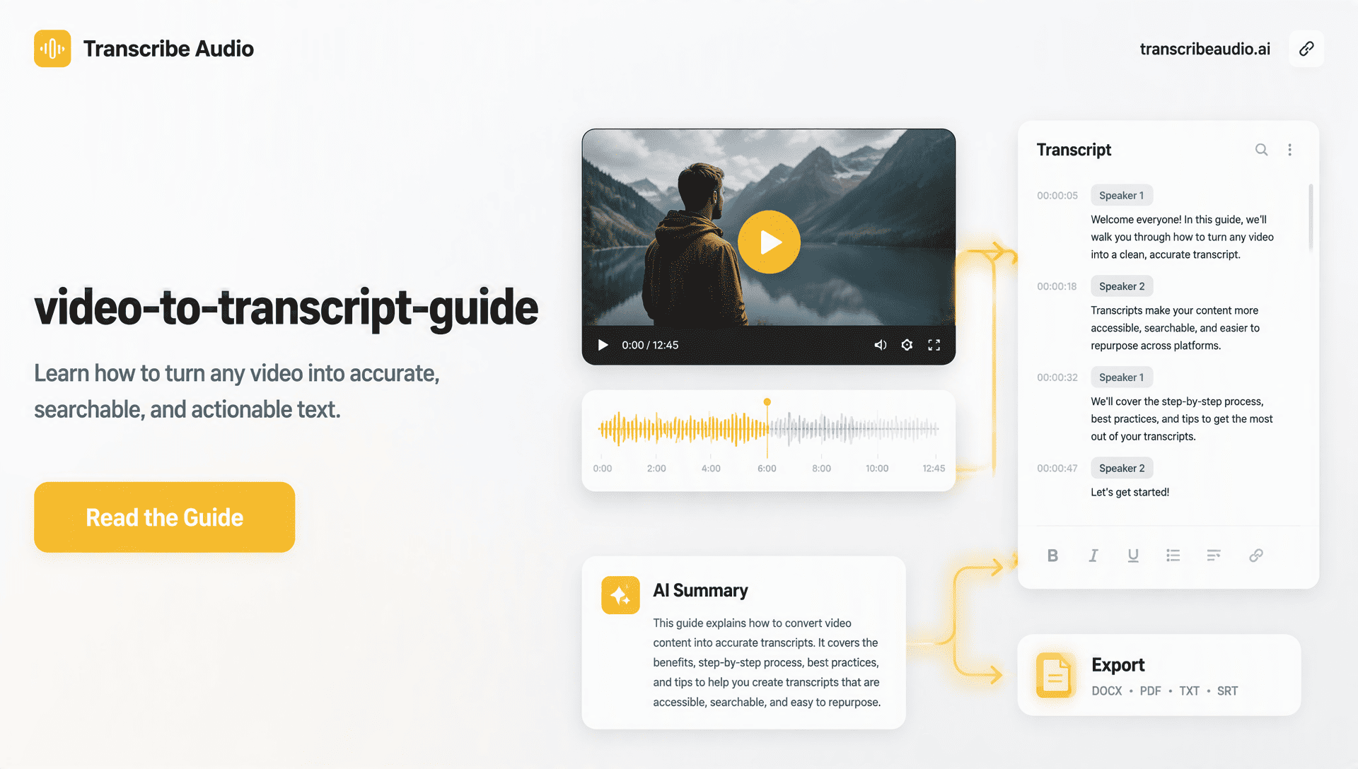 Video to Transcript: A Practical Guide to Turning Video Into Text