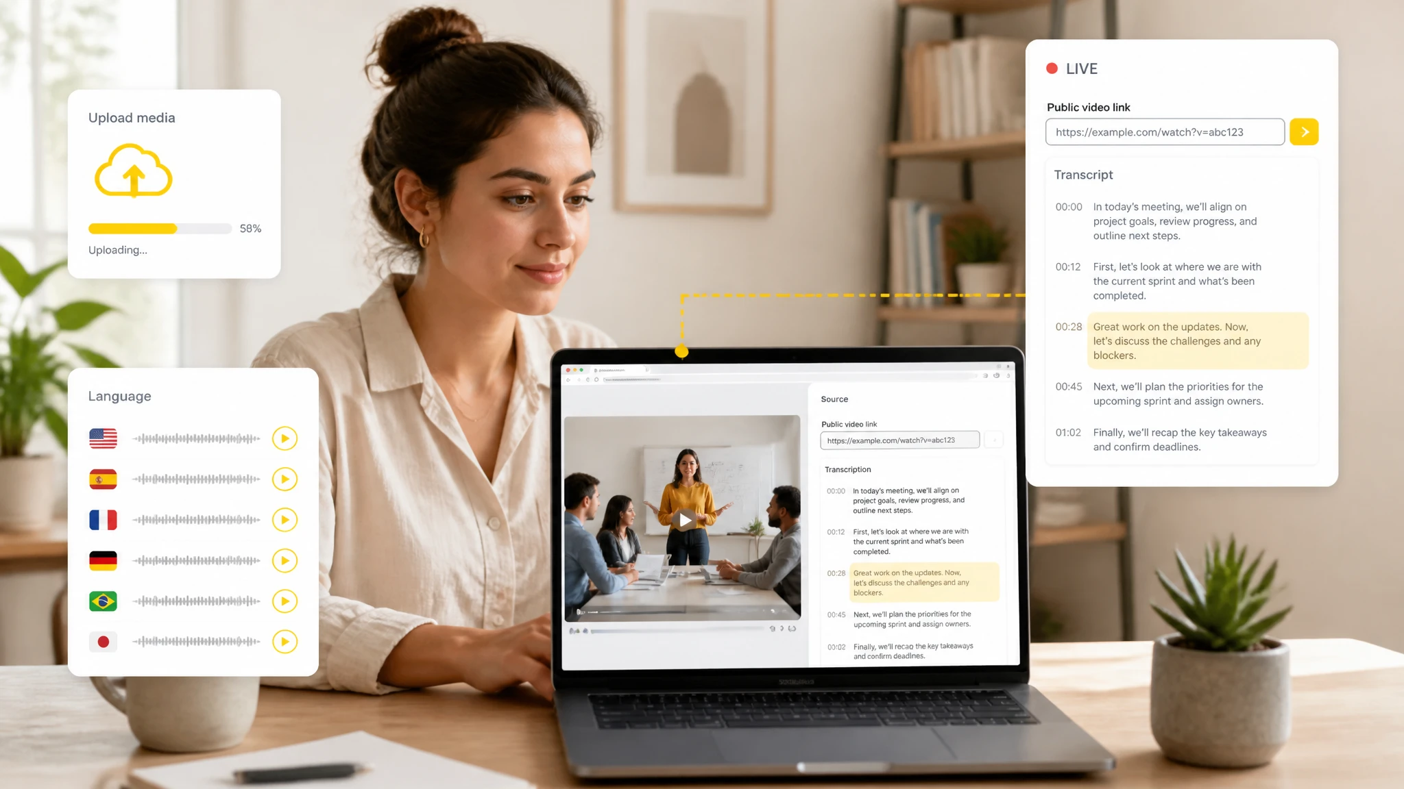 Transcribe Facebook Reels and Live Videos
