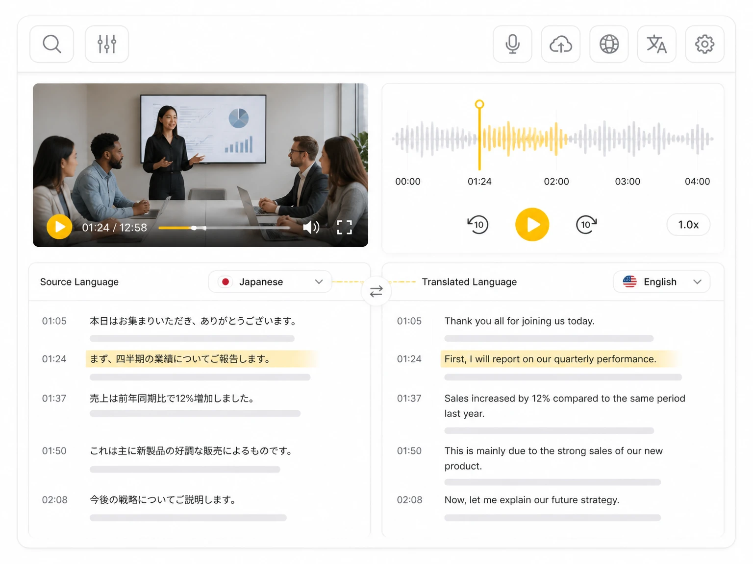 Transcribe Facebook in Any Language