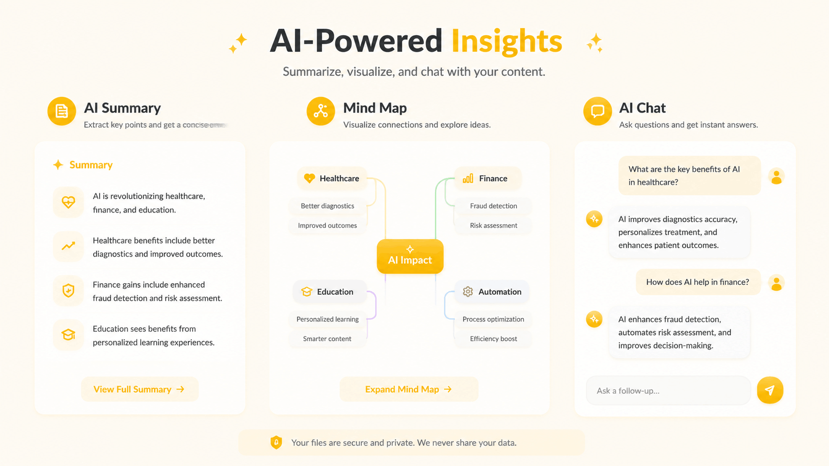 Use AI tools and export the finished transcript