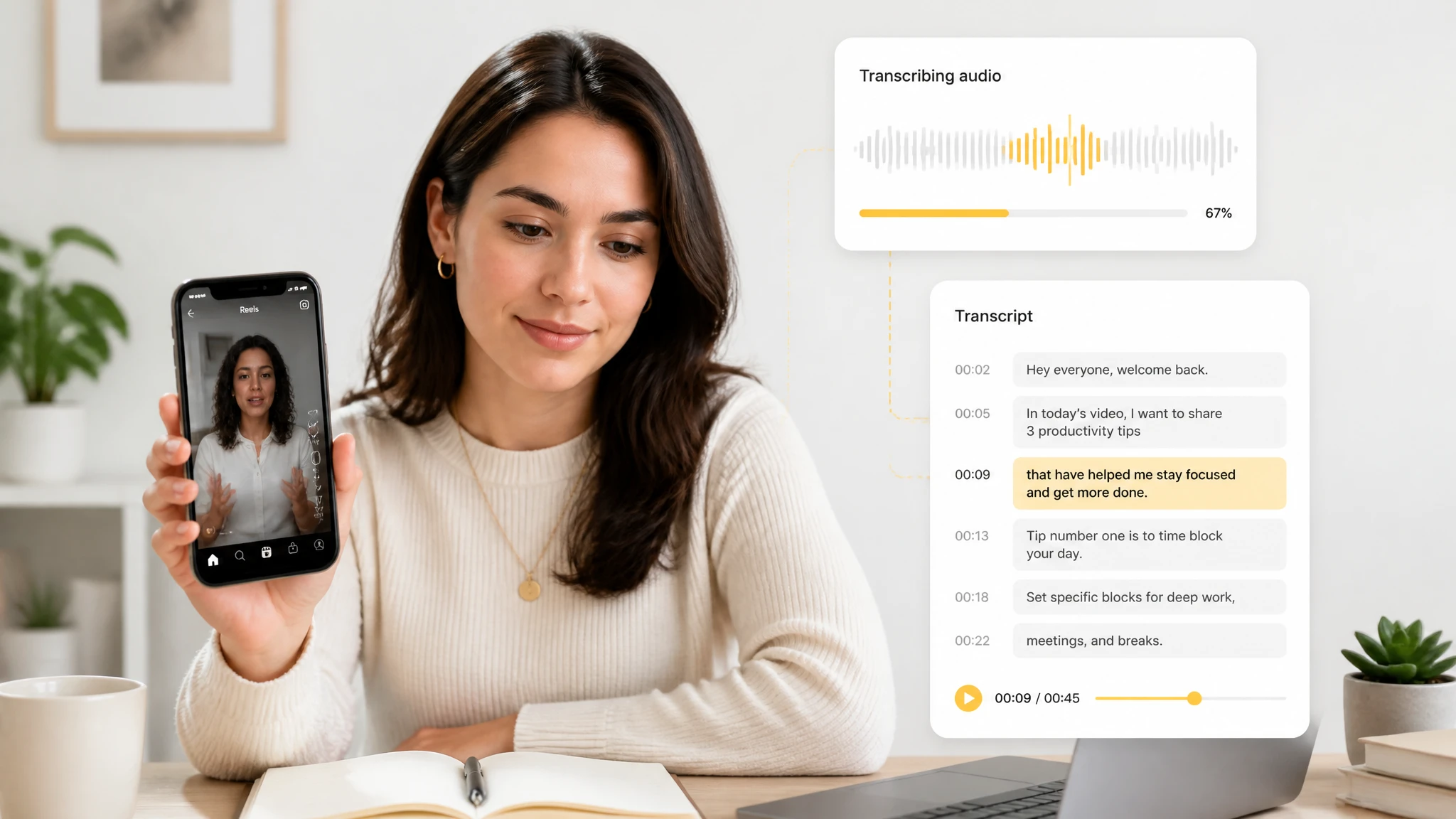 What Does an Instagram Transcript Capture?