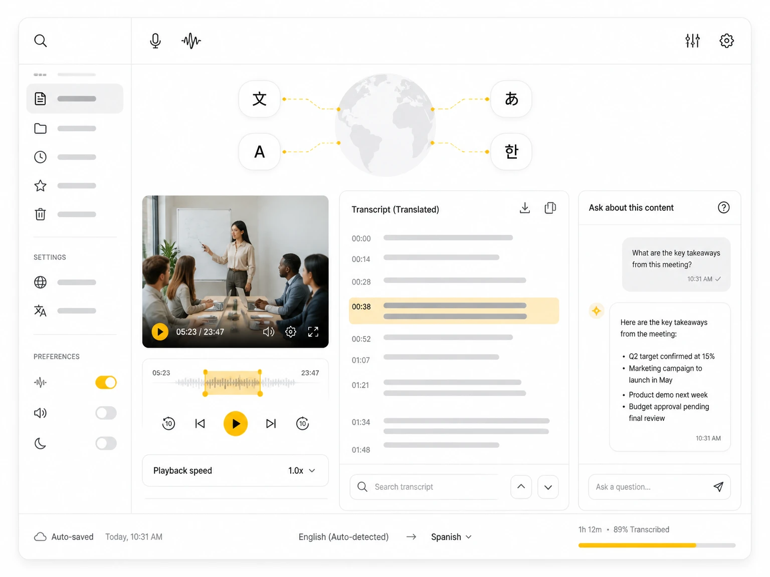 Ask AI on the Translation