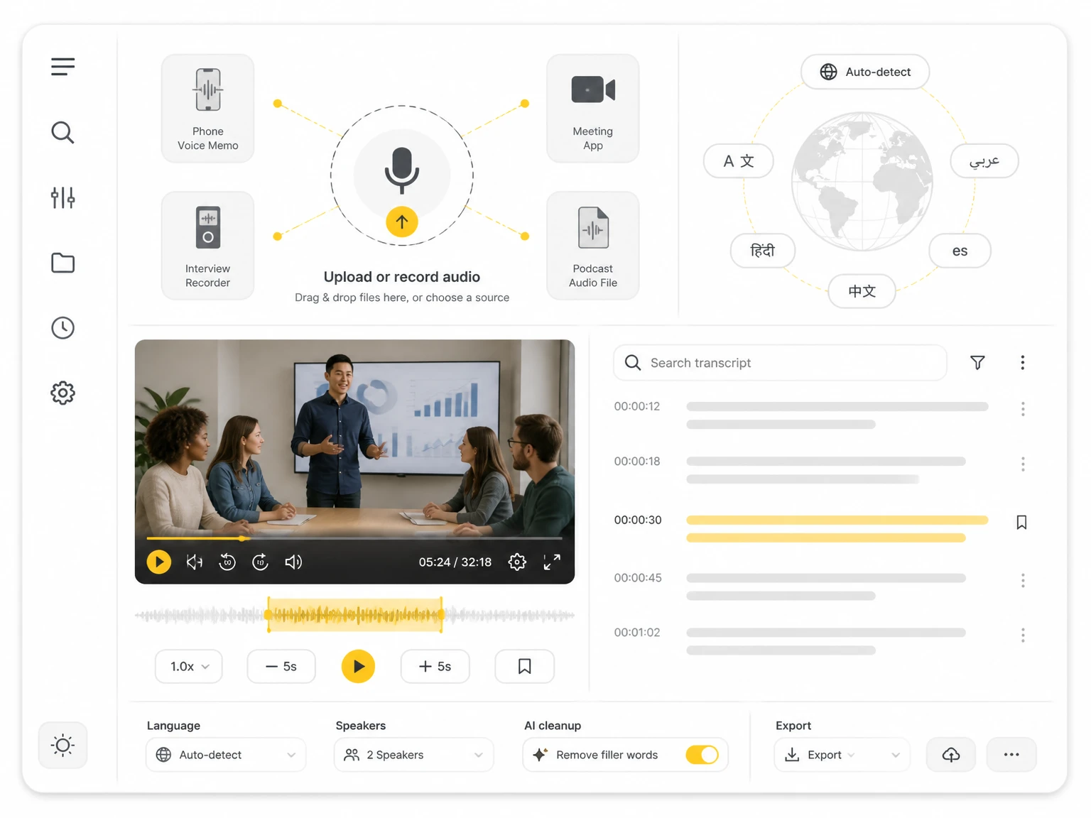 Flexible Audio Sources