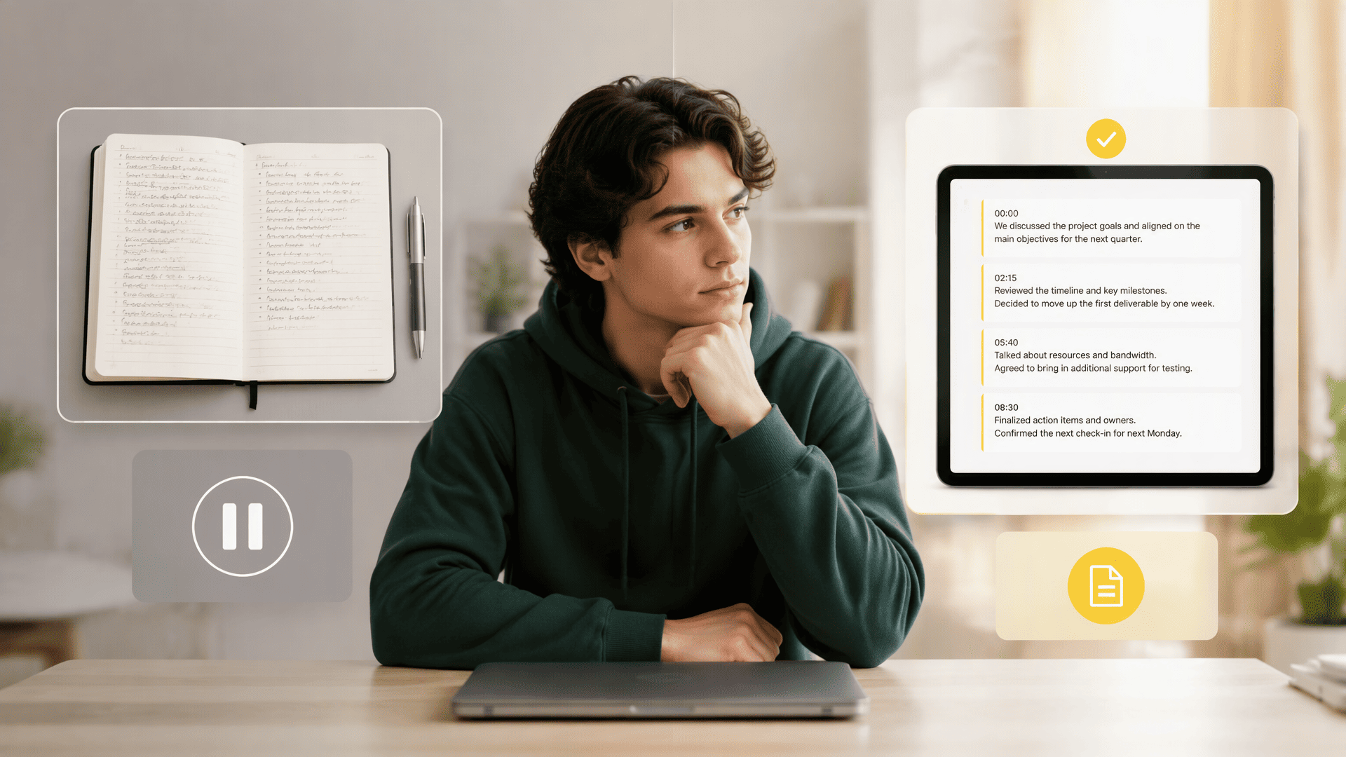 Manual Notes vs. an Automated Transcript